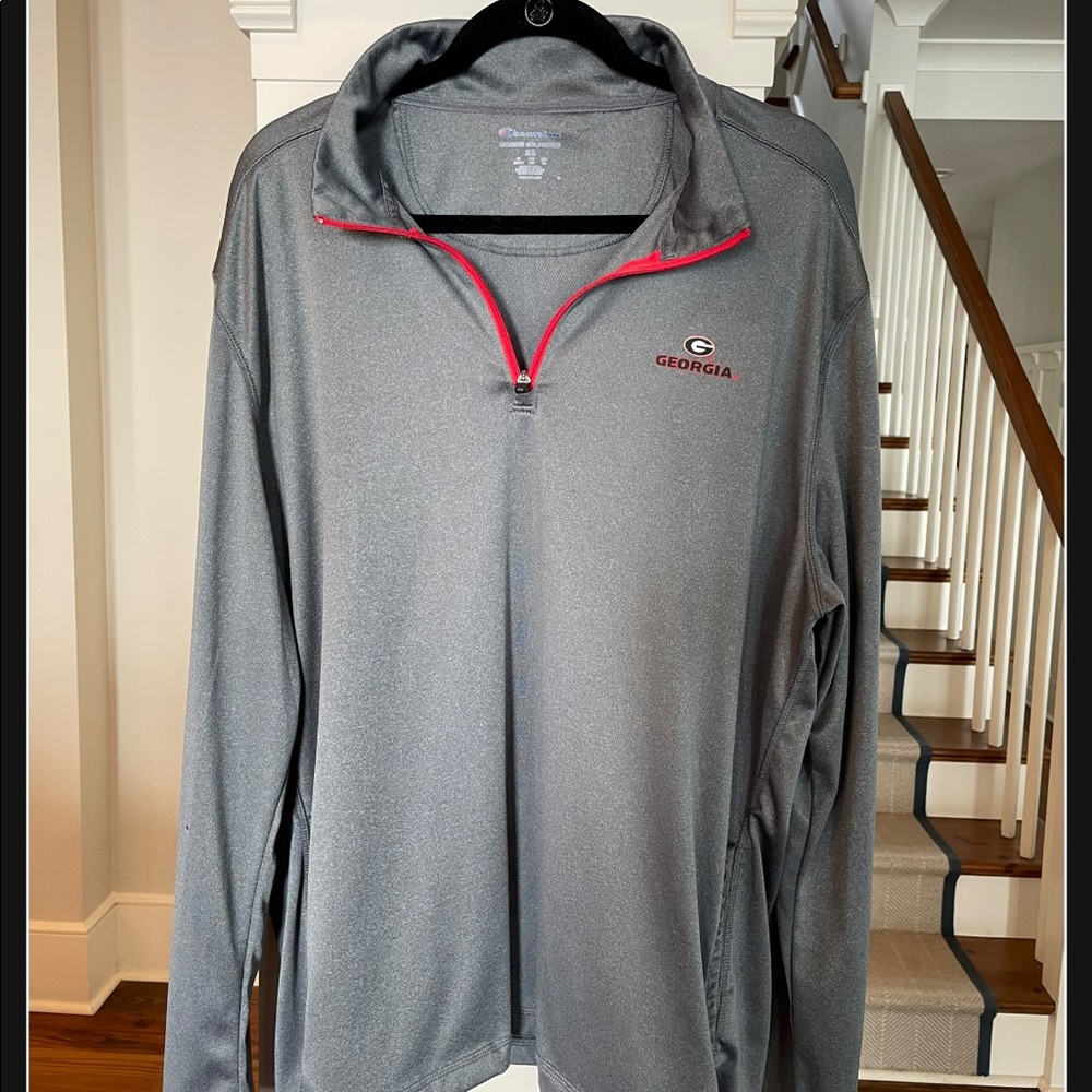 Mens UGA Quarter Zip size 2XL